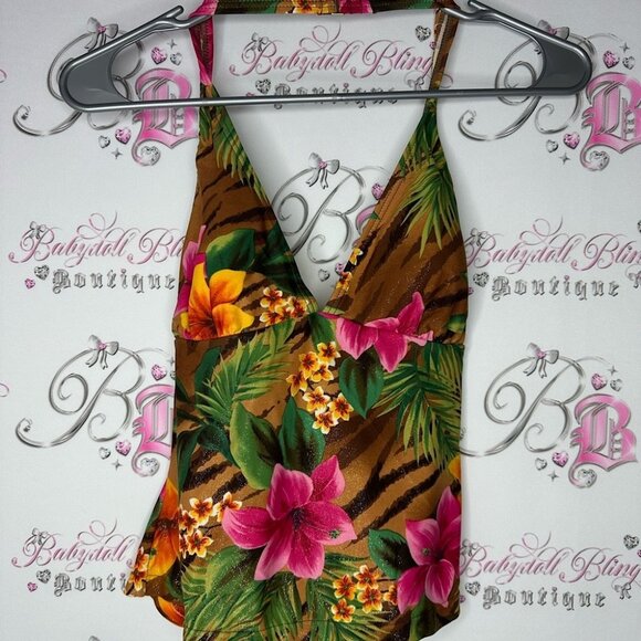 Ocean Dreams Tops - Ocean dream tankini top swim beach brand new vintage size 10 sparkly